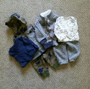 Two 3-Piece Outfits - Boy, 3 months